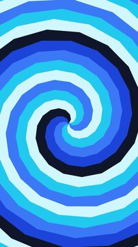 motion hypno Vertical Blue Swirling Spiral Animation Loop