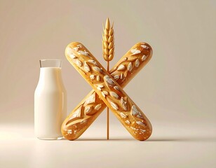 Allergy Friendly Food Concept with Gluten-Free Icons (No Letters)