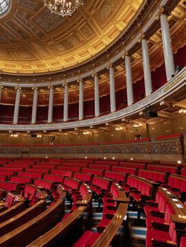 H&eacute;micycle de l'Assembl&eacute;e Nationale &agrave; Paris	
