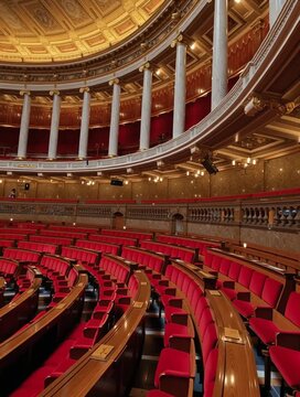H&eacute;micycle de l'Assembl&eacute;e Nationale &agrave; Paris	