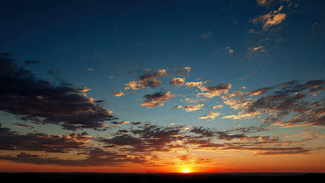 sunset in the clouds