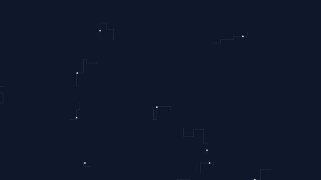 motion none Horizontal Dark blue background with white dots and lines animation