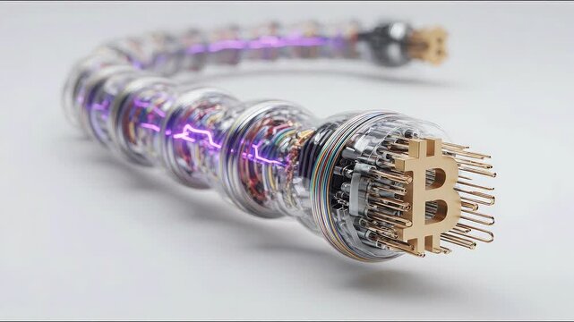 Bitcoin quantum pipeline separating value, verification, and encryption within a single frictionless data conduit.