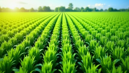 Panoramic view of outdoor vegetable cultivation