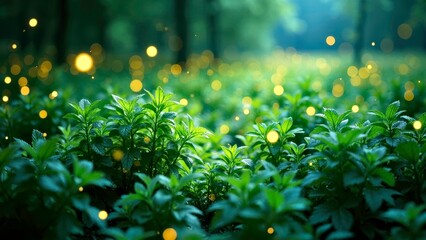 Technological plant cultivation scene