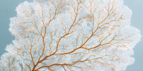 White coral branch with brown spots