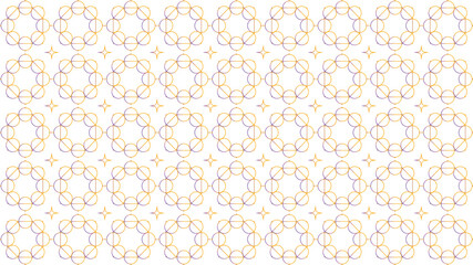 Fototapeta premium Seamless Arabic geometric Vector pattern, Gold and purple geometric ornament, Ramadan Kareem and Eid Traditional Islamic art Illustration