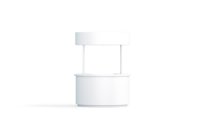 Round promo counter isolated Mockup. 3D rendering