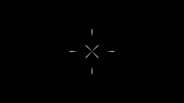 Firework circle blast effect featuring luminous line sparks, abstract ellipse pop-up explosion, and dynamic burst motion graphics loop designed for stylish video transitions on a black screen in 4K