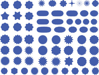 Decorative Circular Badge Silhouettes