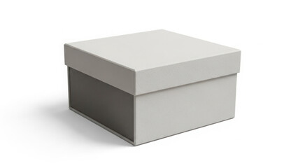 Fototapeta premium Closed white gift box