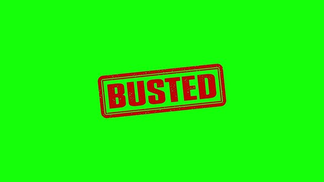 Busted rubber stamp animation. busted texture text Up to down motion graphics. stamp zooming and hit effect 4k video.