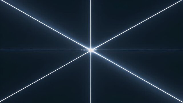 Abstract geometric pattern with bright lines radiating from a central point