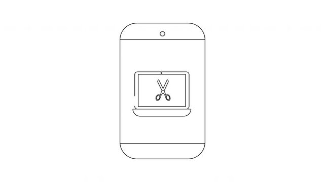 Mobile Video Editing App Illustration for Content Creators.