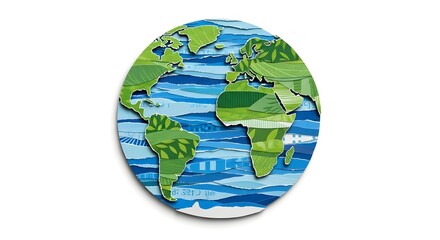 Fototapeta premium Earth day awareness protecting our planet with love and care