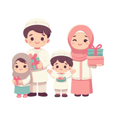 Obraz premium eid al fitr illustration design