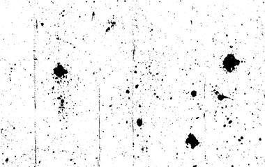 Distressed black texture. Dark grainy texture on white background. Dust overlay textured. Grain noise particles. Rusted white effect. Grunge design elements. Vector illustration, EPS 10.. 