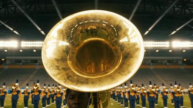 large sousaphone with orchestral band video