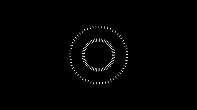 Zigzag doodle cartoon circle burst effect, circle firework display animation on black background. geometric firework circle burst pop-up with bursts and sparks. fireworks circle blast in celebration