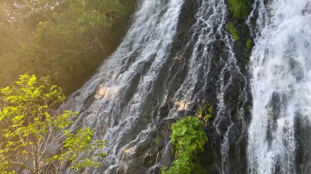 北海道知床、オシンコシンの滝
