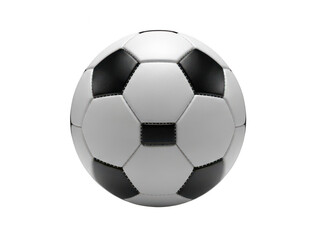 Fototapeta premium Black and white soccer ball isolated on transparent background