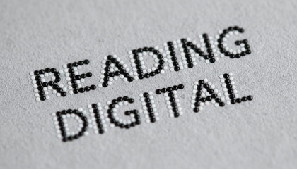 Electronic ink E-ink paper display screen macro with black and white capsules