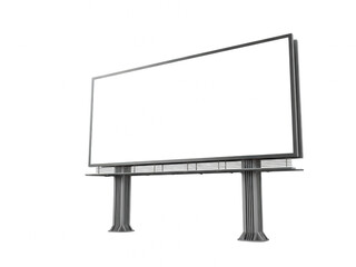 Obraz premium A blank billboard on a white background isolated on transparent background