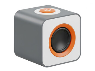 Fototapeta premium Modern portable speaker isolated on transparent background