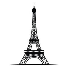 Fototapeta premium eiffel tower vector illustration