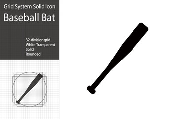 Baseball bat icon, batting image