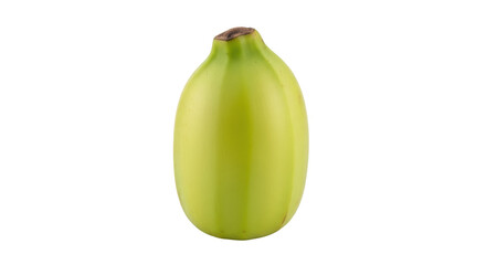 Unripe green banana isolated PNG, tropical fruit with a firm texture and slightly tart flavor for cooking and culinary applications © PROSTOCK
