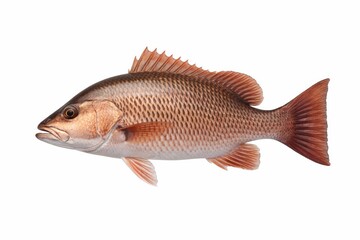 Obraz premium Red Fish Swimming: Aquatic Marine Life and Underwater Wildlife Photography