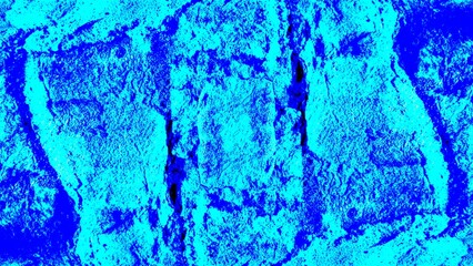Fototapeta premium Abstract blue textured surface with brick-like pattern. Abstract High-Contrast Blue and Cyan Stone Texture
