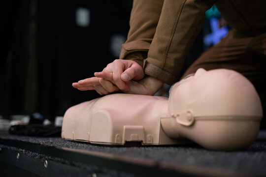 CPR training exercise for emergency response skills