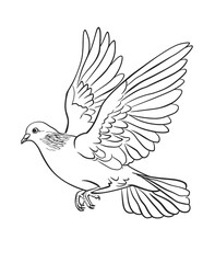 Obraz premium birds coloring page, bird coloring pages, wildlife coloring sheets, tropical bird coloring page, bird coloring book, animal coloring page, animals coloring book