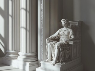 Neoclassical style blending classical and modern elements