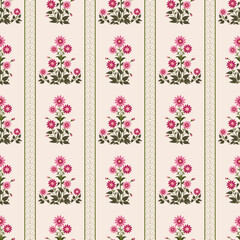 Obraz premium Vector Hand drawn colourful geometric flowers Motifs African boho paisley, seamless patterns with floral for fabric Ethnic Indian Pattern, textiles, clothing, wrapping paper, backdrop, banner. 