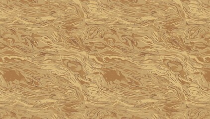 Desert Camouflage Pattern - Authentic Military Camo in Sand, Tan, and Brown, Seamless