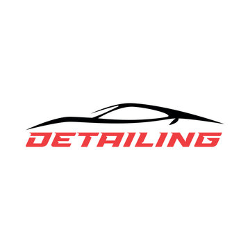 Abstract car detailing logo icon. Vector illustration