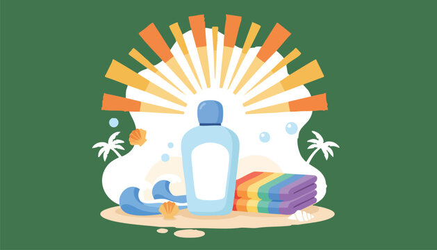 Premium Sun Care Product Mockup Ready for Vibrant Summer and Inclusive Marketing Campaigns