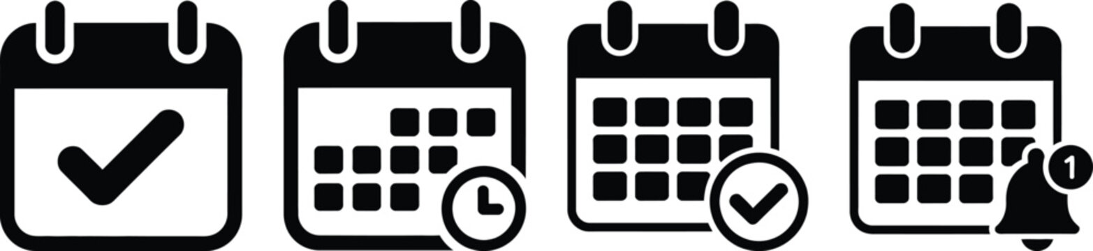 Icons representing various calendar events and reminders