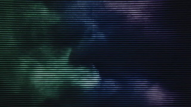 Abstract horizontal lines with gradient colors of blue, purple, and green