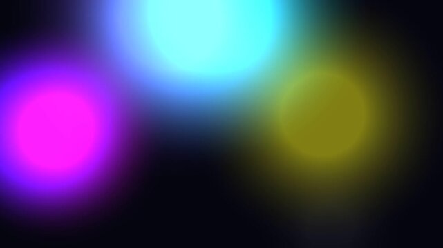 Mesmerizing Display of Vibrant Glowing Orbs Arranged Triangularly Against Deep Black Background in Mysterious Void - Digital Art