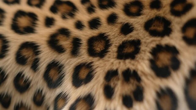 Close up of leopard fur pattern.