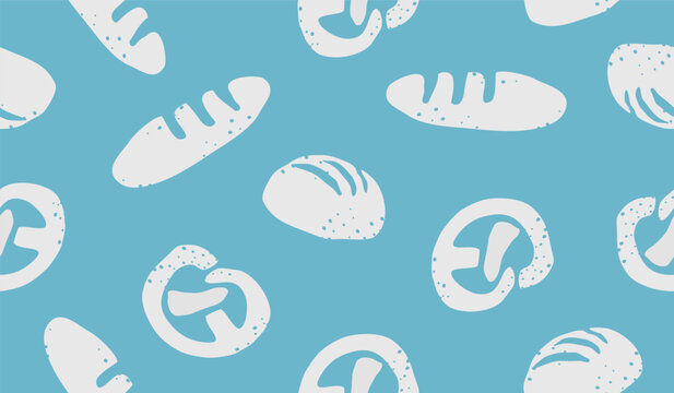 Cute bakery pattern background vector design