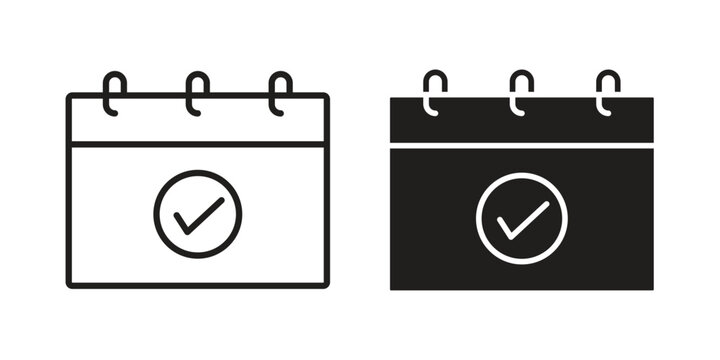 Reservation icon concept template. linear or solid icon collection