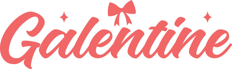 Galentine valentine typography text on plain white transparent isolated background for card, shirt, hoodie, sweatshirt, apparel, tag, mug, icon, poster or badge © AllYearRoundDesigns