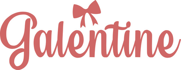 Galentine valentine typography text on plain white transparent isolated background for card, shirt, hoodie, sweatshirt, apparel, tag, mug, icon, poster or badge © AllYearRoundDesigns