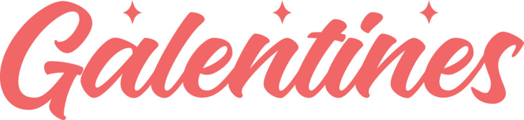 Galentine valentine typography text on plain white transparent isolated background for card, shirt, hoodie, sweatshirt, apparel, tag, mug, icon, poster or badge © AllYearRoundDesigns