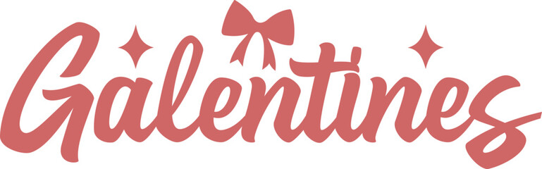 Galentine valentine typography text on plain white transparent isolated background for card, shirt, hoodie, sweatshirt, apparel, tag, mug, icon, poster or badge © AllYearRoundDesigns